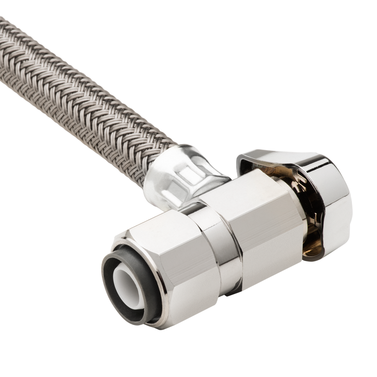 1/2 in. Nom Push Connect x 1/2 in. FIP with OnePiece Braided Faucet